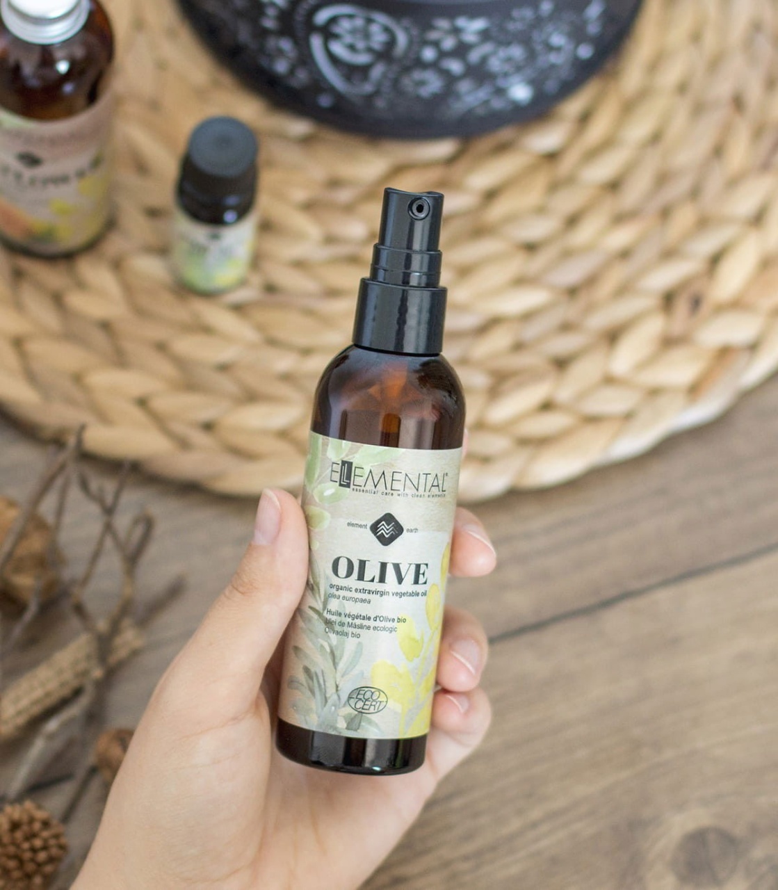 Ellemental, Ulei de Măsline Bio, 100 ml