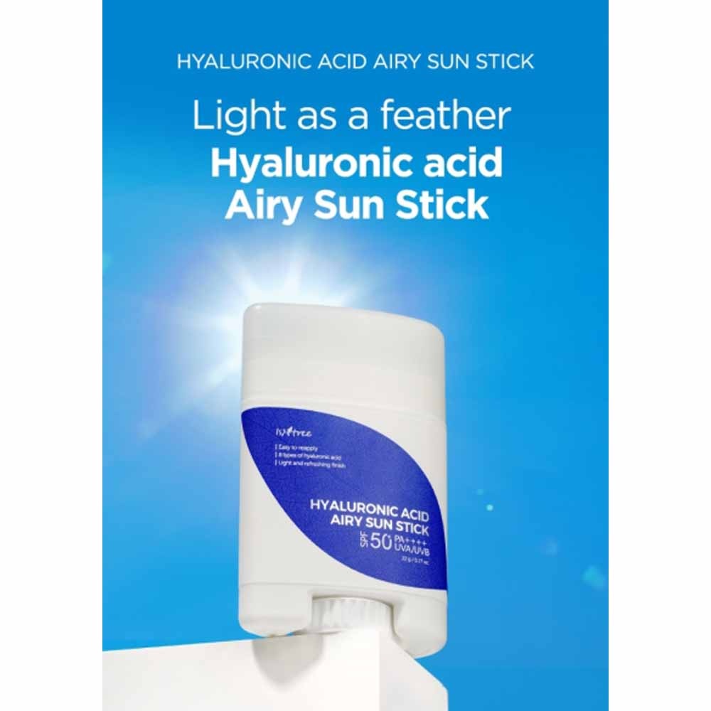 ISNTREE, Hyaluronic Acid Airy Sun Stick SPF50+, stick pentru protecție solară, 22 g - 1 | YEO