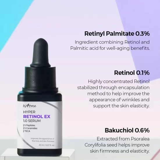 ISNTREE, Hyper Retinol EX 1.0 Serum, ser cu retinol, 20 ml