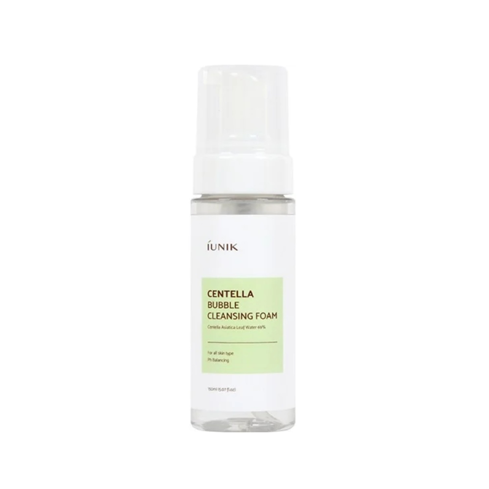 IUNIK, Centella Bubble Cleansing Foam, spuma de curatare, 150 ml