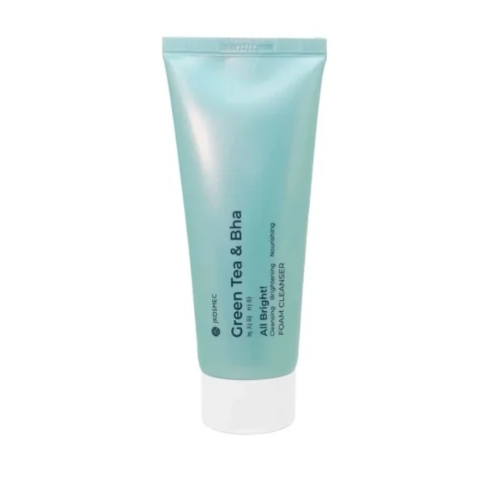 Jkosmec, All Bright Green Tea And Bha Foam Cleanser, spumă de curățare cu ceai verde și BHA, 180 ml