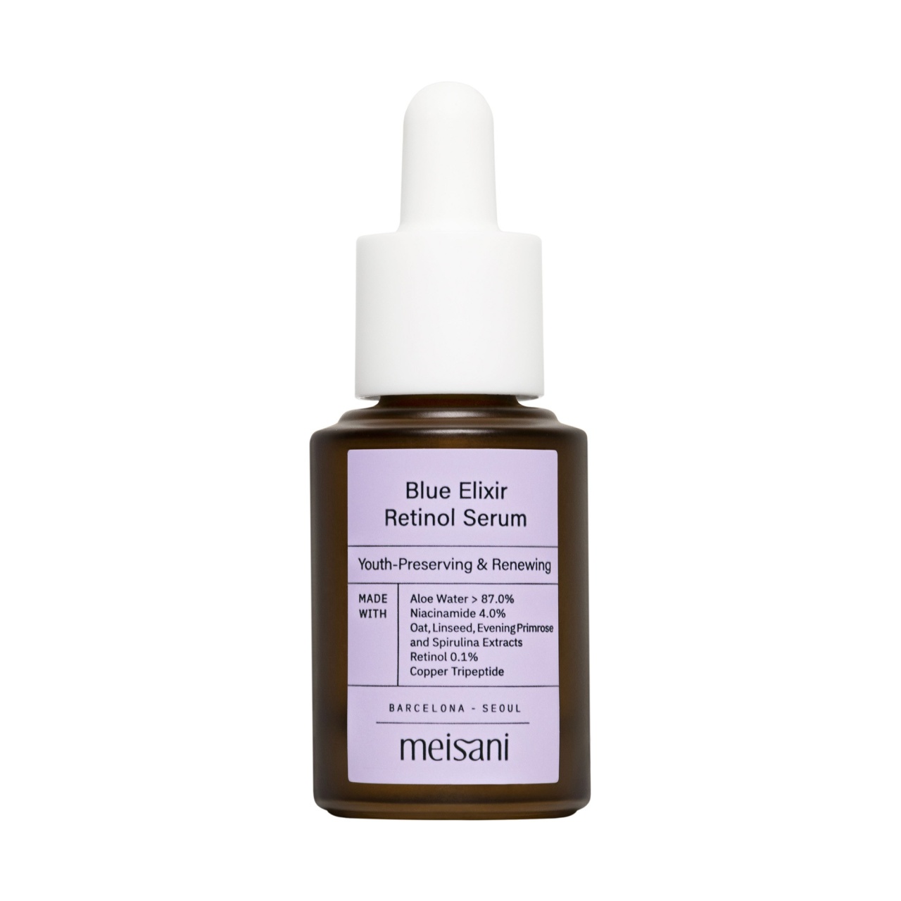 Meisani, Blue Elixir Retinol Serum, ser blue elixir cu retinol, 15 ml