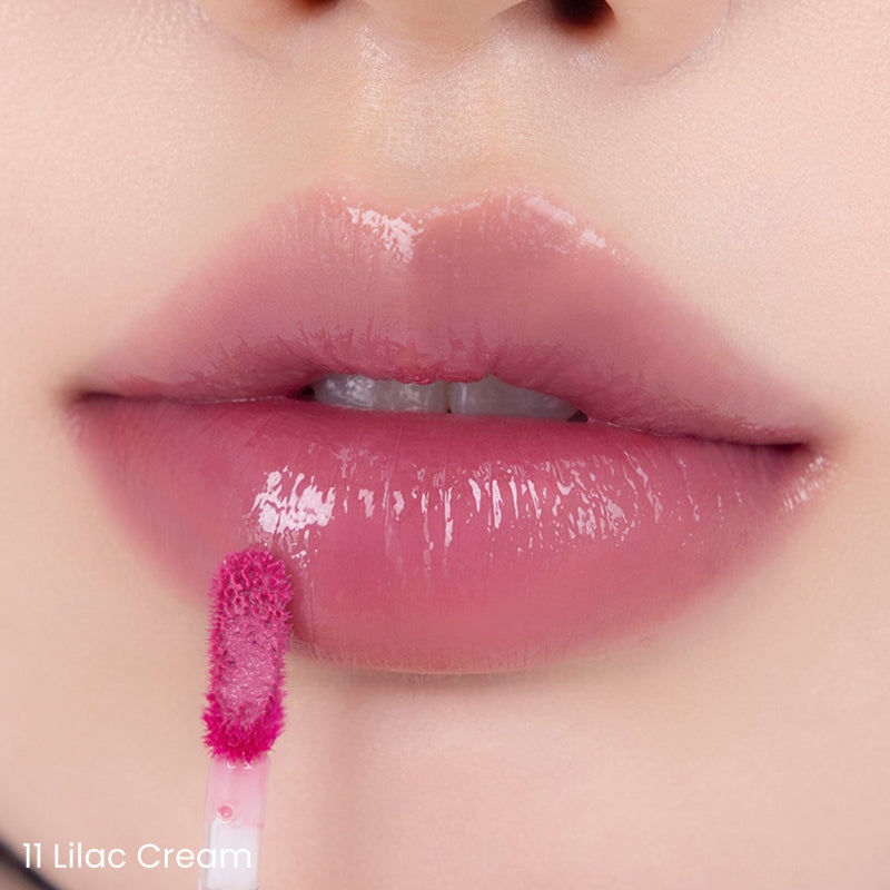 Rom&nd, Dewyful Water Tint - Water Lip Tint - 11 Lilac Cream , gloss de buze pentru volum, 5 g - 1 | YEO
