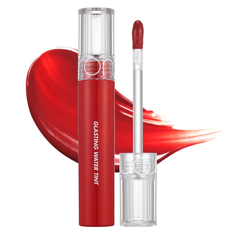 Rom&nd, Glasting Water Tint - Glossy Lip Tint - 02 Red Drop , nuanțator de buze cu efect de apă, 4 g