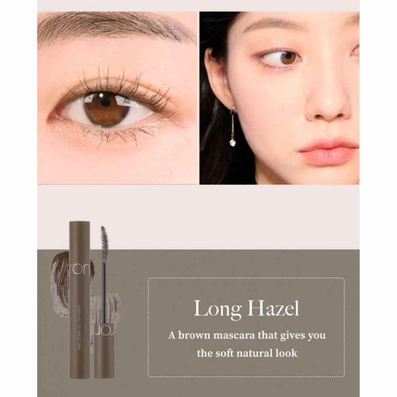 Rom&amp;nd, Han All Fix Mascara - Mascara - 03 Hazel, mascara rezistentă la apă, 7 g