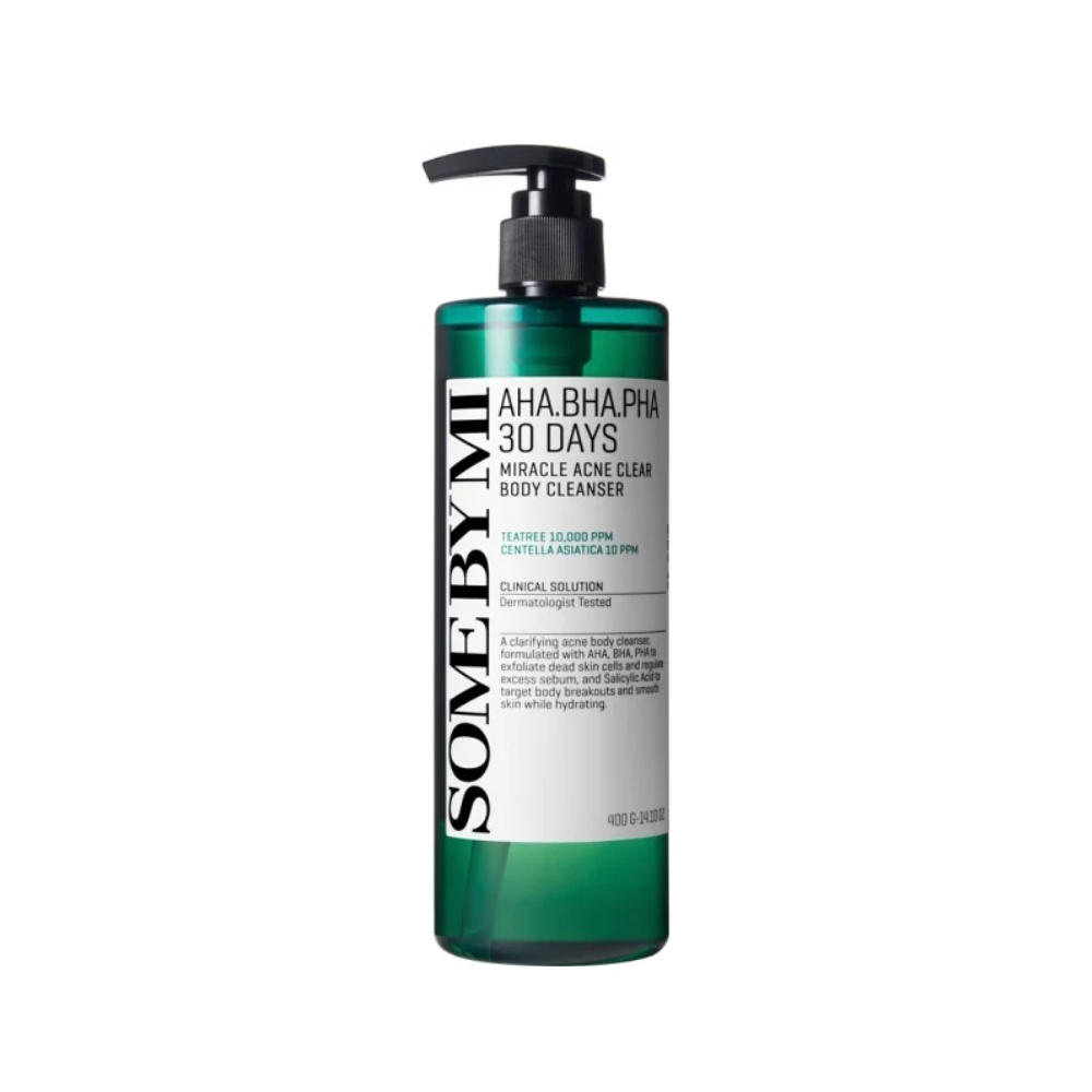 SOMEBYMI, AHA-BHA-PHA 30 days Miracle Acne Body Cleanser, cremă de curățare împotriva acneei, 400 ml