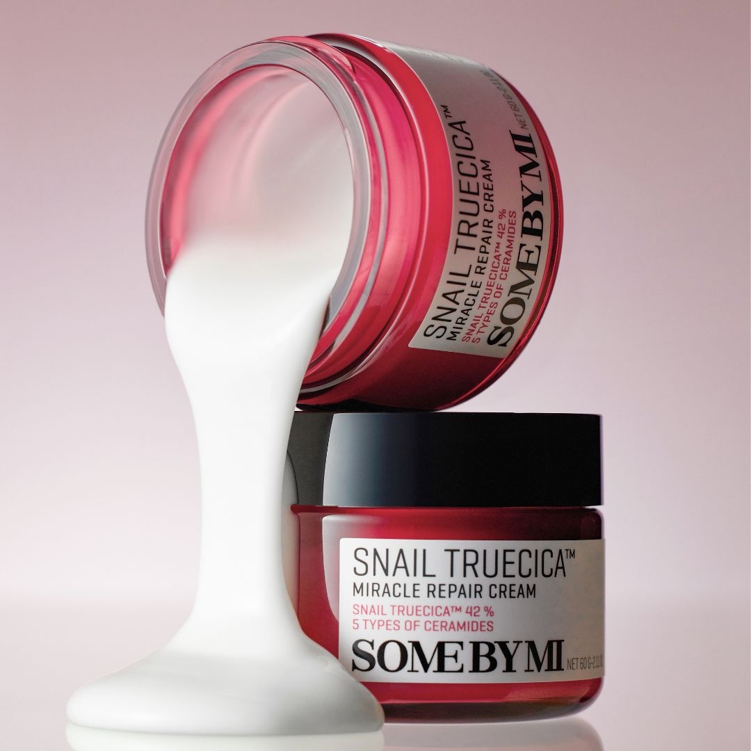 SOMEBYMI , Snail TrueCICA Miracle Repair Cream, cremă reparatoare cu extract de melc, 60 g