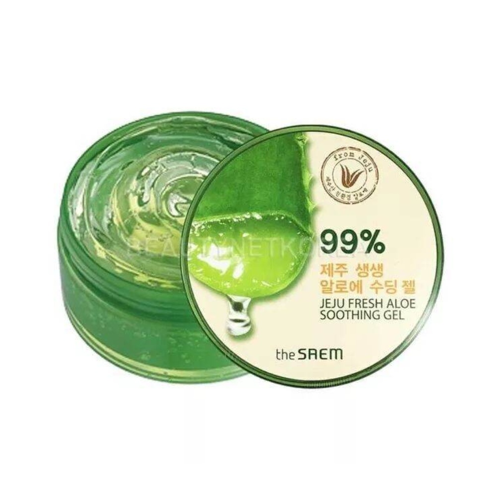 THE SAEM, Jeju Fresh Aloe Soothing Gel 99%, gel calmant cu aloe vera, 300 ml - 2 | YEO