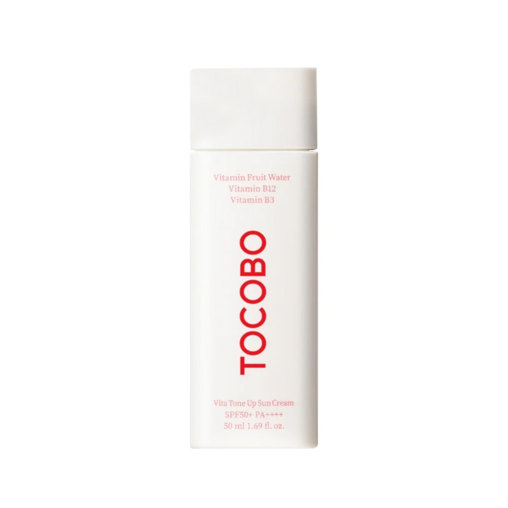 TOCOBO, Vita Tone Up Sun Cream Evening Tone SPF 50+/PA++++, cremă cu protecție solară, 50 ml