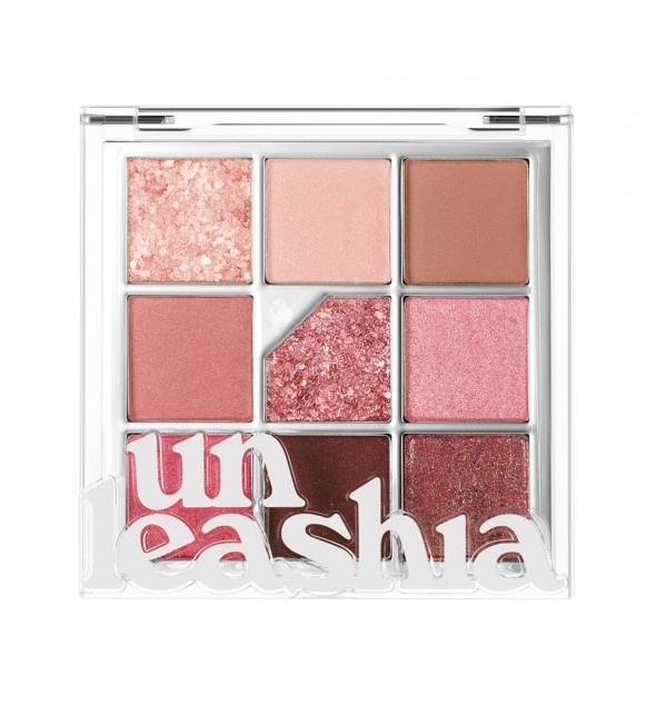 Unleashia, Glitterpedia Eye Palett, N5 ALL OF DUSTY ROSE, paletă pentru ochi, 6,2 g
