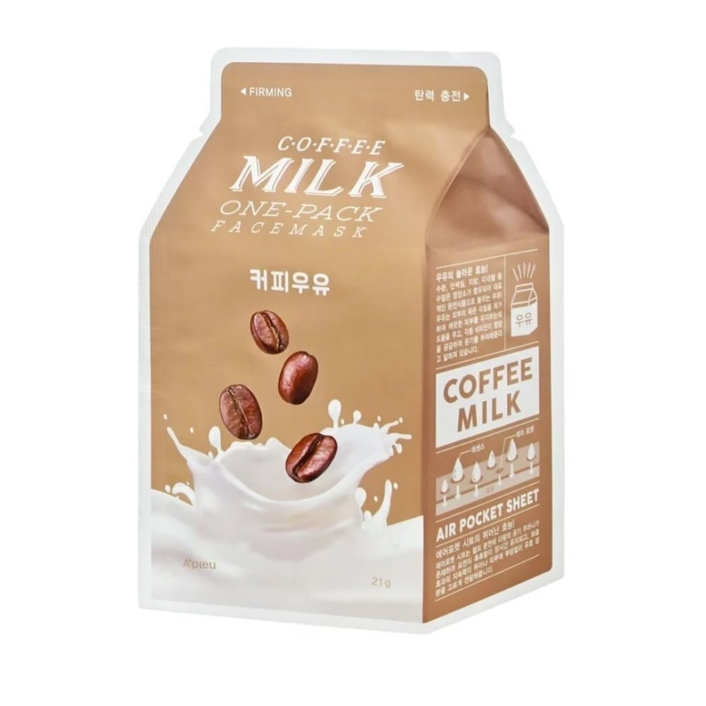 A´PIEU, Coffee Milk One-Pack, mască de față, 21g