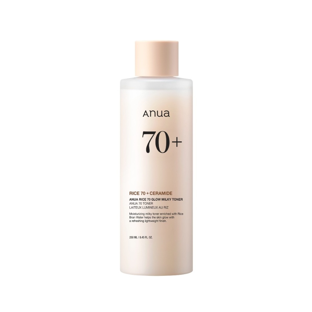 ANUA, Rice 70 Glow Milky Toner, toner laptos, 250 ml