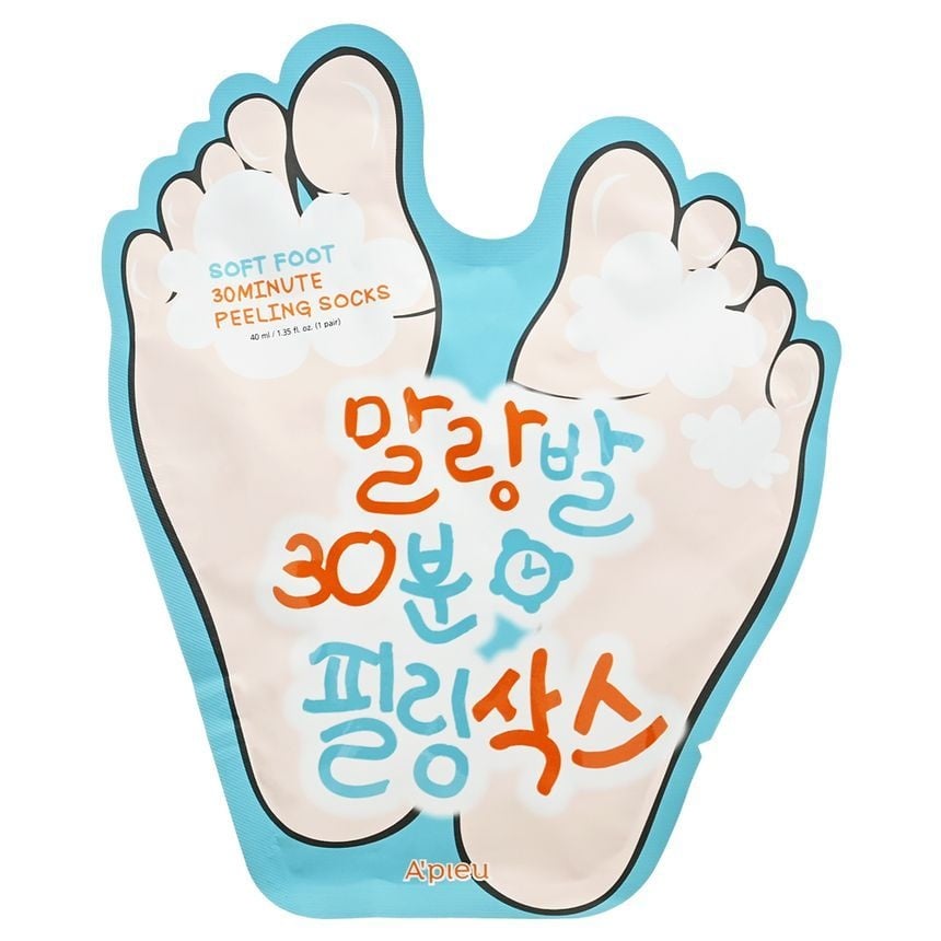 APIEU, Soft Foot Peeling Socks, șosete exfoliante pentru picioare fine, 40 ml