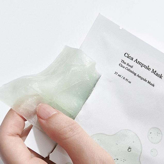 Celimax, The Real Cica Calming Mask - Sheet Mask with Asian Centella Extract , mască calmantă de ten cu centella asiatica , 27 ml x 5 buc
