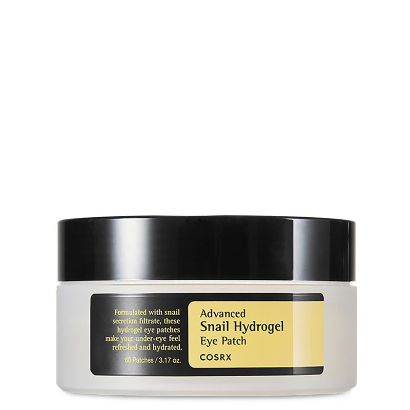 COSRX, Advanced Snail Hydrogel Eye Patch, plasture pentru ochi cu hidrogel de melc, 60 buc
