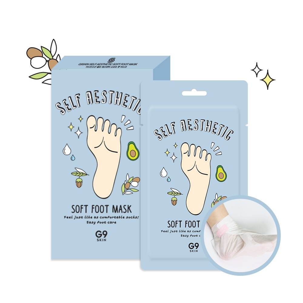 G9SKIN, Foot Mask Self Aesthetic , mască de picioare, 12 g - 1 | YEO