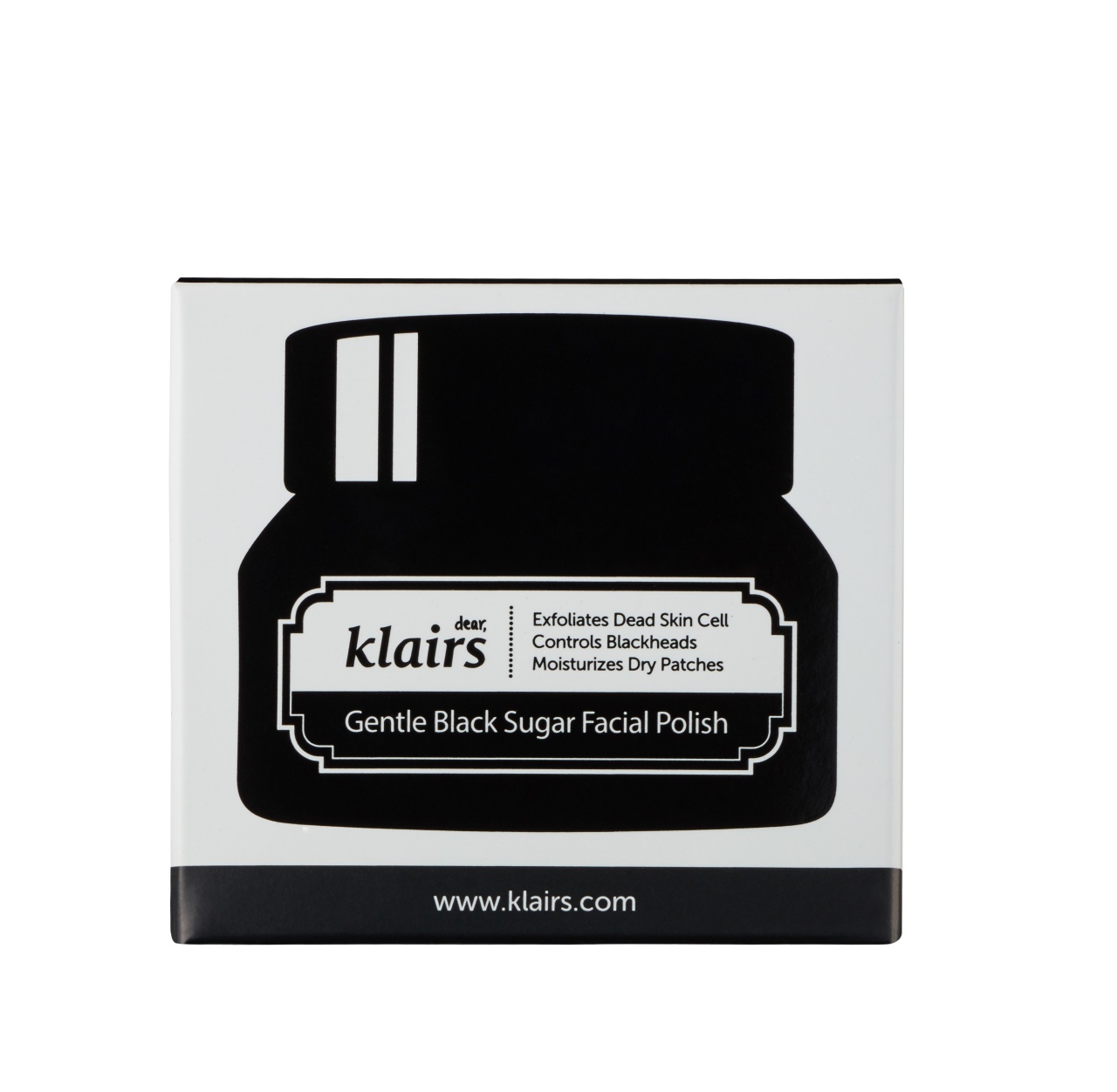 Klairs, Gentle Black Sugar Facial Polish, scrub facial cu zahăr negru, 110 g - 1 | YEO