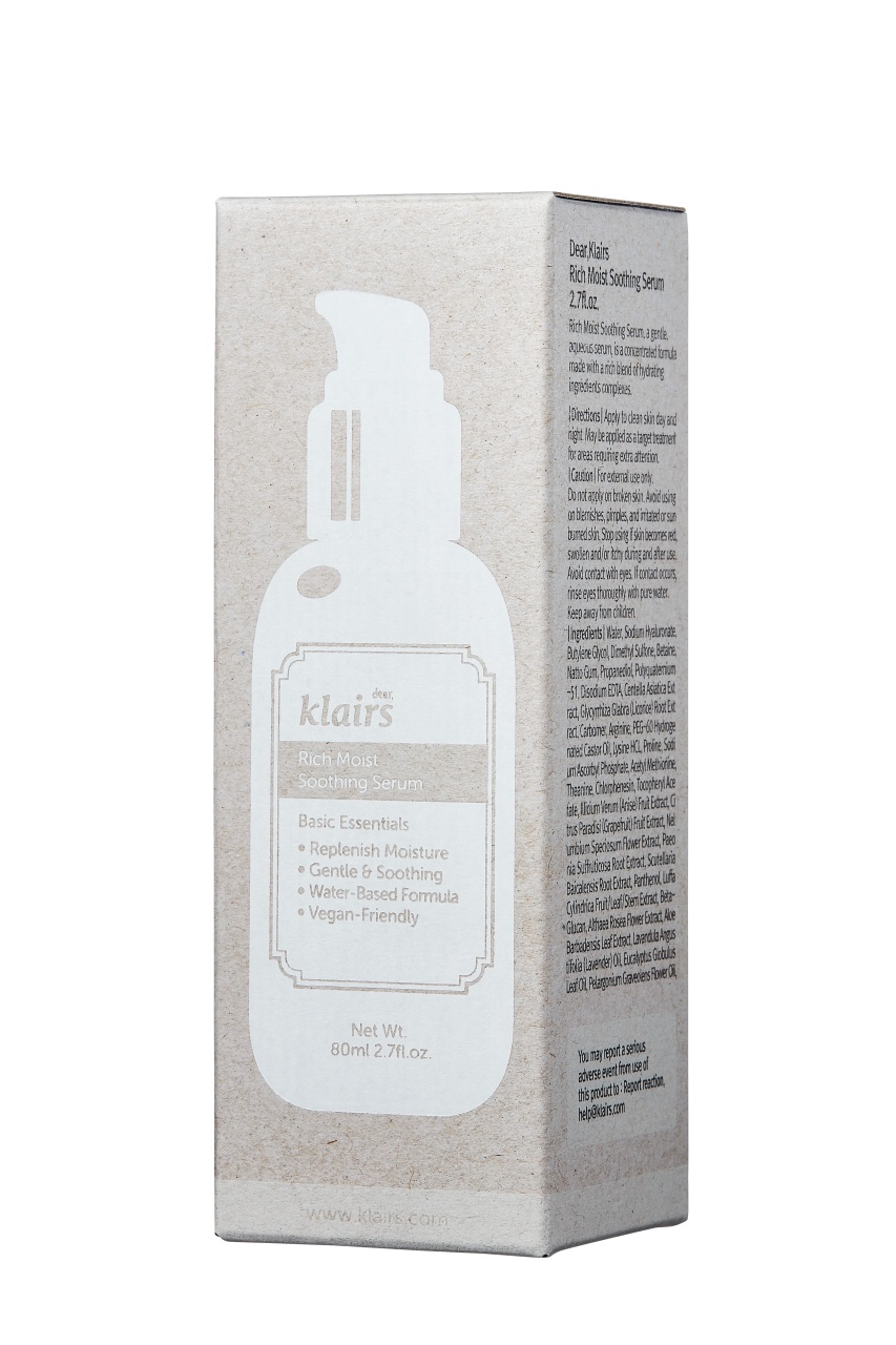 Klairs, Rich Moist Soothing Serum, ser calmant, 80 ml