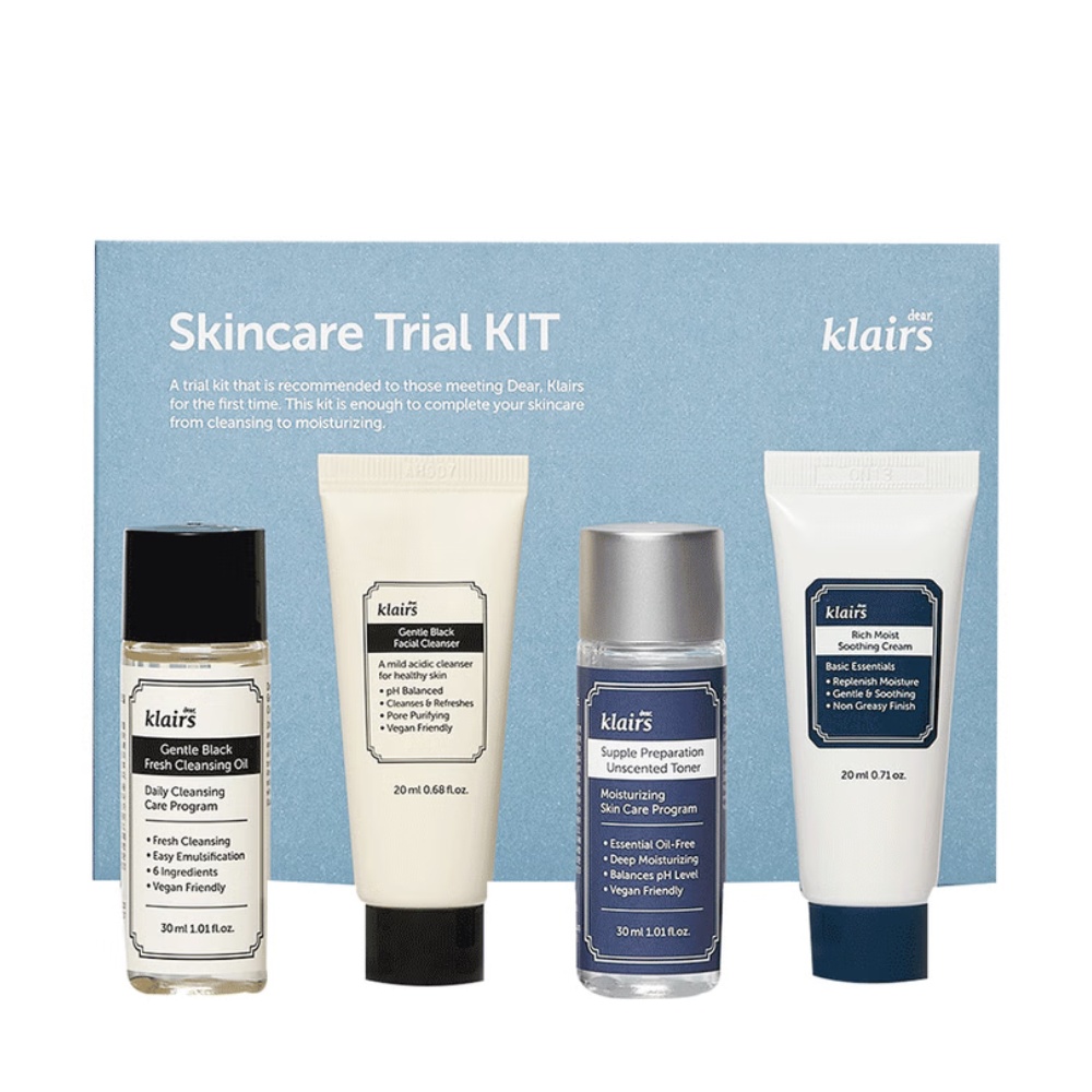 Klairs, Skincare Trial Kit, set de încercare pentru îngrijirea pielii, set