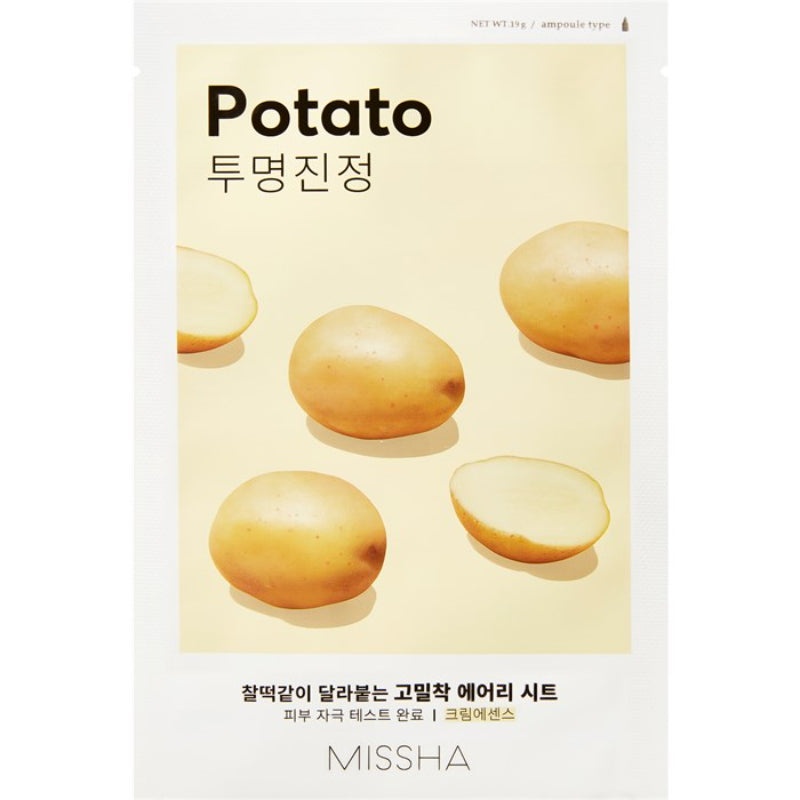 MISSHA, Airy Fit Sheet Mask (Potato), mască airy fit - cartofi, 19 g