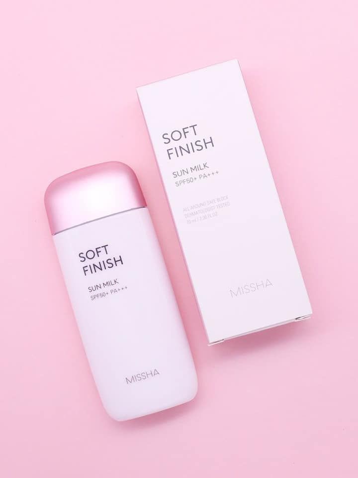 MISSHA, All Around Safe Block Soft Finish Sun Milk Spf50+/Pa+++, lapte cu protecție solară ridicată soft finish , 70 ml - 2 | YEO