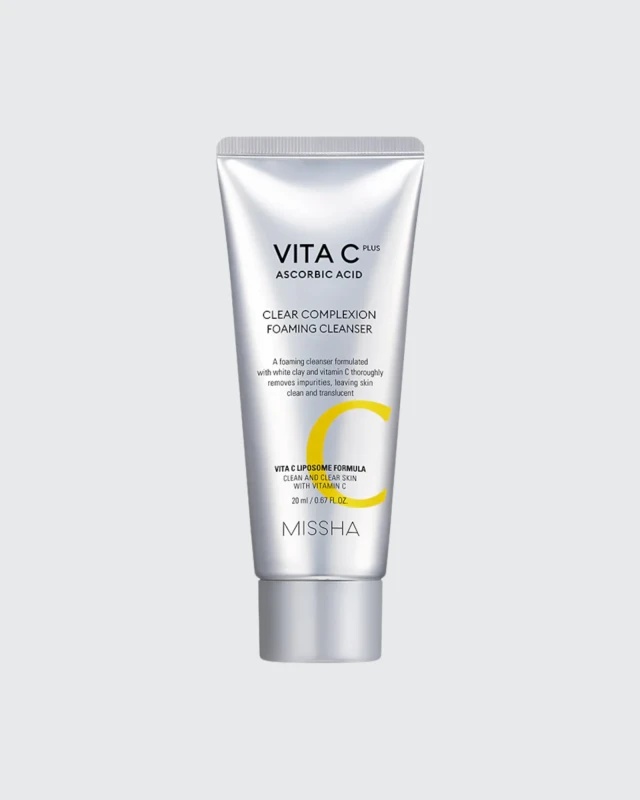 MISSHA, MISSHA Vita C Plus Clear Complexion Foaming Cleanser, cleanser spumă de curățare față, 120 ml