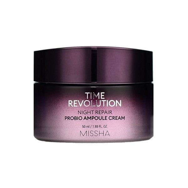 MISSHA, Time Revolution Night Repair Probio Ampoule Cream, cremă fiole de noapte revoluțioonară de reparare celulară, 50 ml