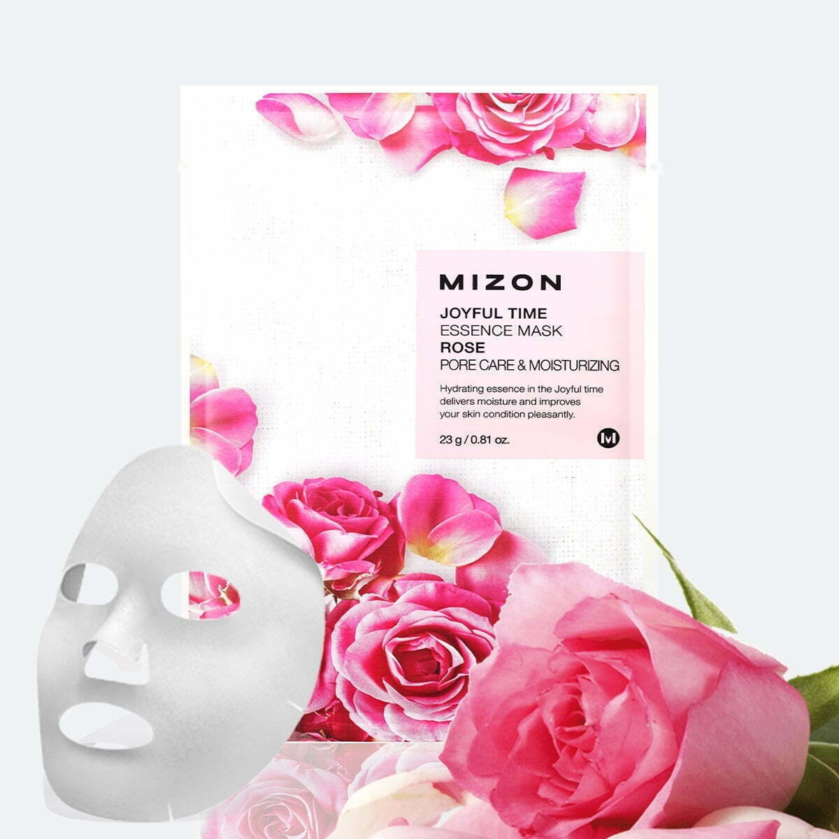 MIZON, Joyful Time Essence Mask [Rose], mască pentru față, 23 g