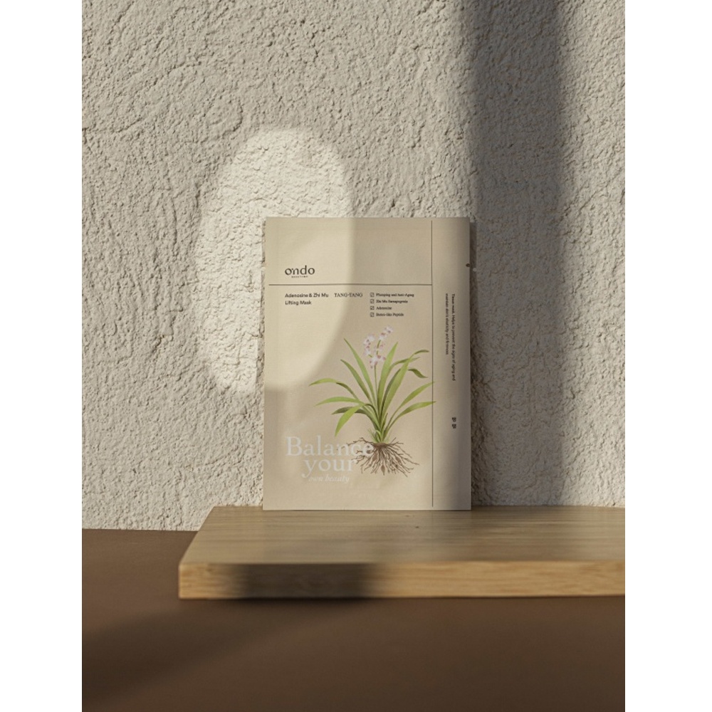 Ondo Beauty 36.5, Adenosine &amp; Zhi Mu Lifting Mask Tang-Tang, mască lifting cu adenosină și zhi mu, 25 ml