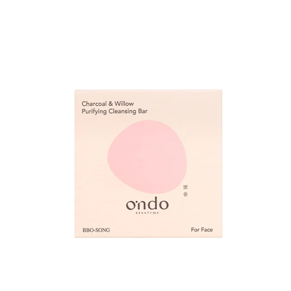 Ondo Beauty 36.5, Charcoal & Willow Purifying Cleansing Bar, săpun purificator cu cărbune și salcie, 70 g - 1 | YEO