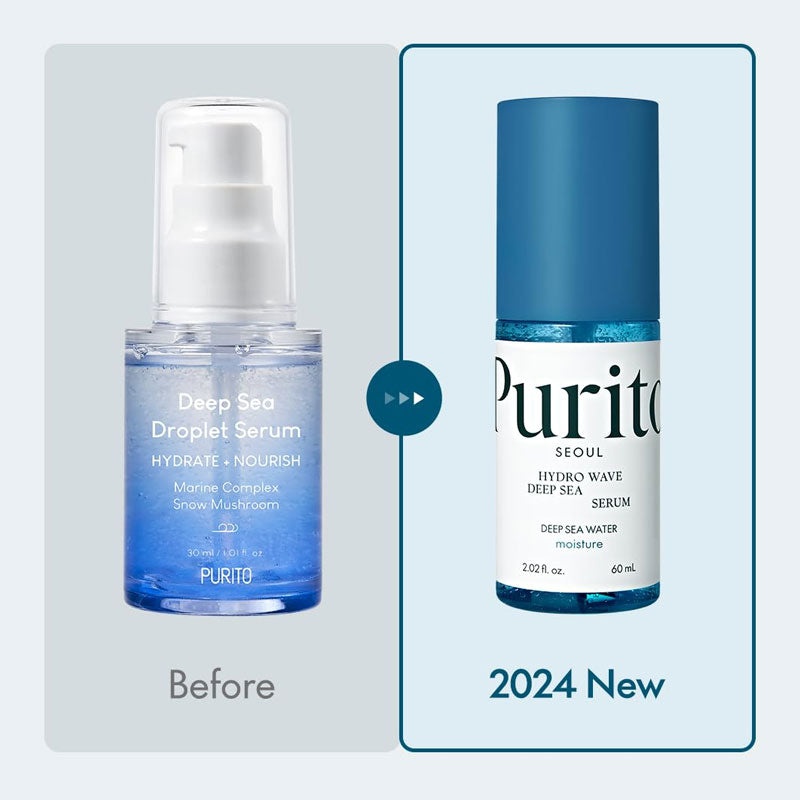 PURITO SEOUL, Hydro Wave Deep Sea Serum, ser hidratant, 60 ml - 3 | YEO