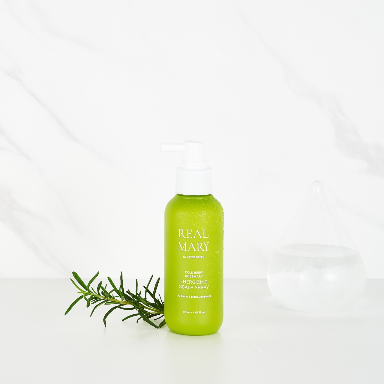 Rated Green, Real Mary Energizing Scalp Spray, spray energizant pentru scalp, 120 ml - 3 | YEO
