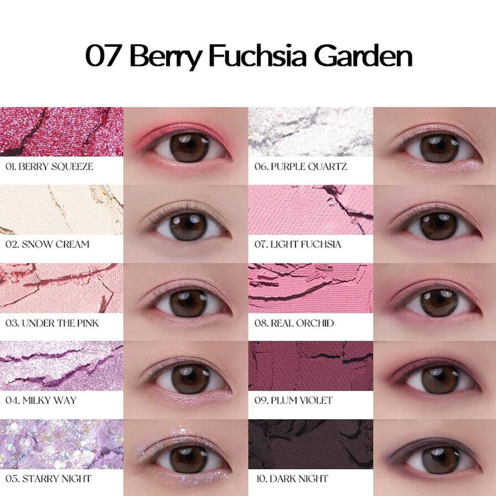 Rom&nd, Better Than Palette Energetic Series - Eye Shadow Palette - 07 Berry Fuchsia Garden , fard de pleoape , 7.5 g - 1 | YEO