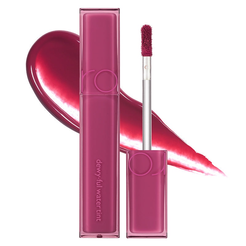 Rom&nd, Dewyful Water Tint - Water Lip Tint - 08 Berry Divine , gloss de buze pentru volum, 5 g