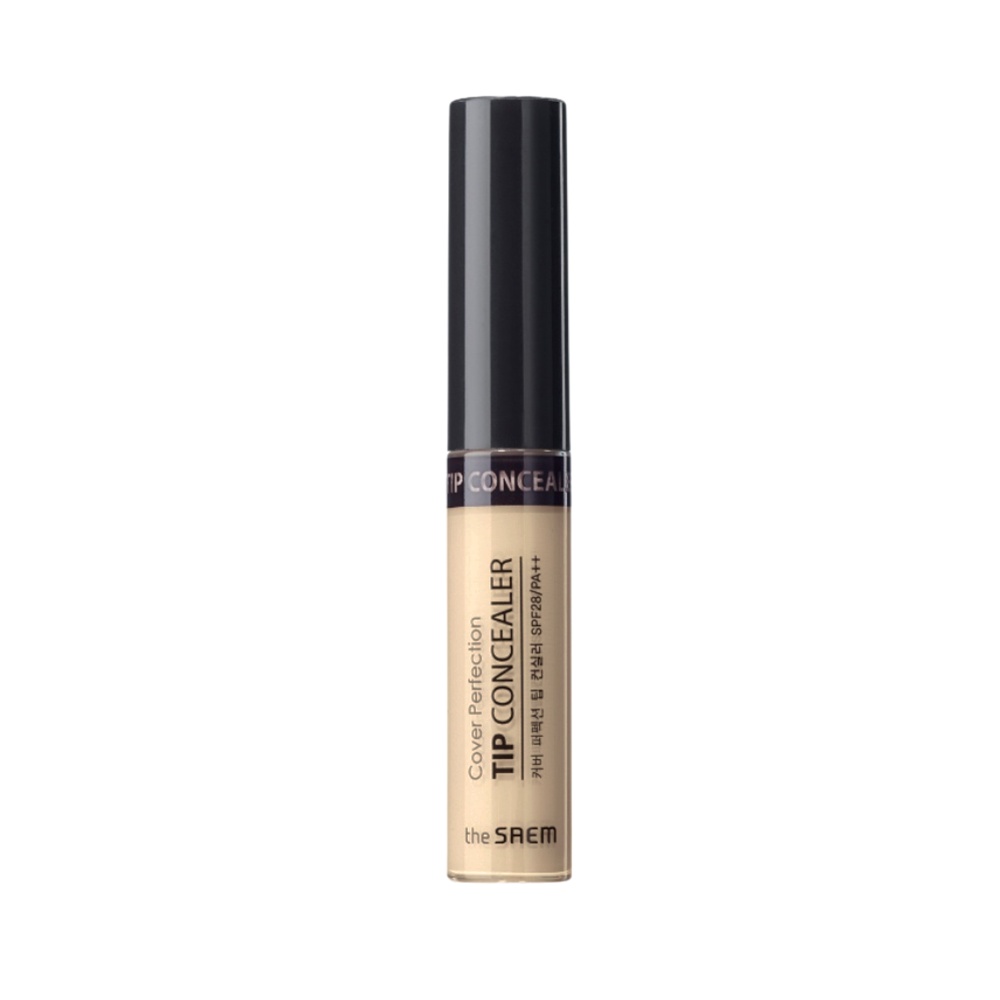 THE SAEM, Cover Perfection Tip Concealer, 01 Clear Beige, corector, 6 g