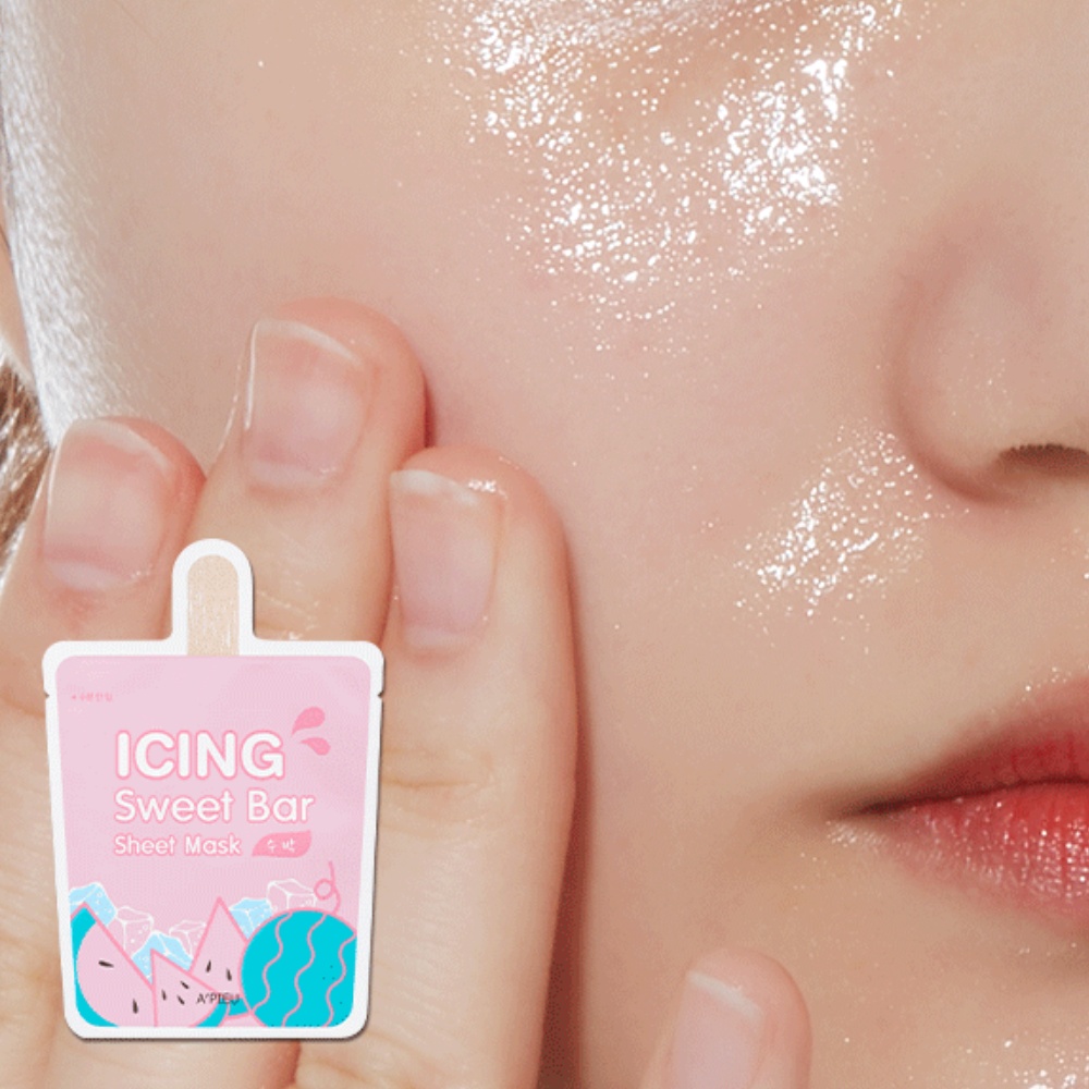 A´PIEU, Icing Sweet Bar Sheet Mask (Watermelon), mască de față, 21 g