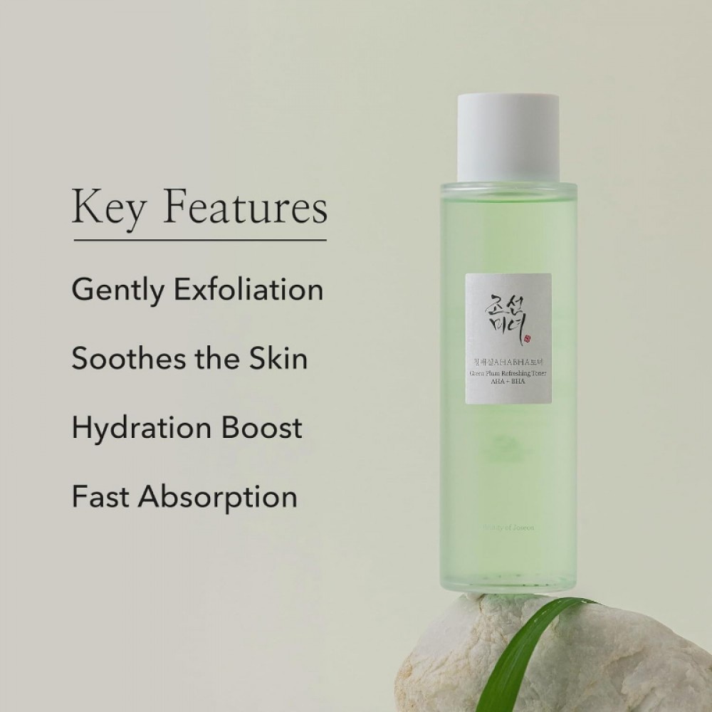 (DUPLICAT) Beauty of Joseon, Green Plum Refreshing Toner : AHA + BHA , toner facial, 150 ml - 2 | YEO