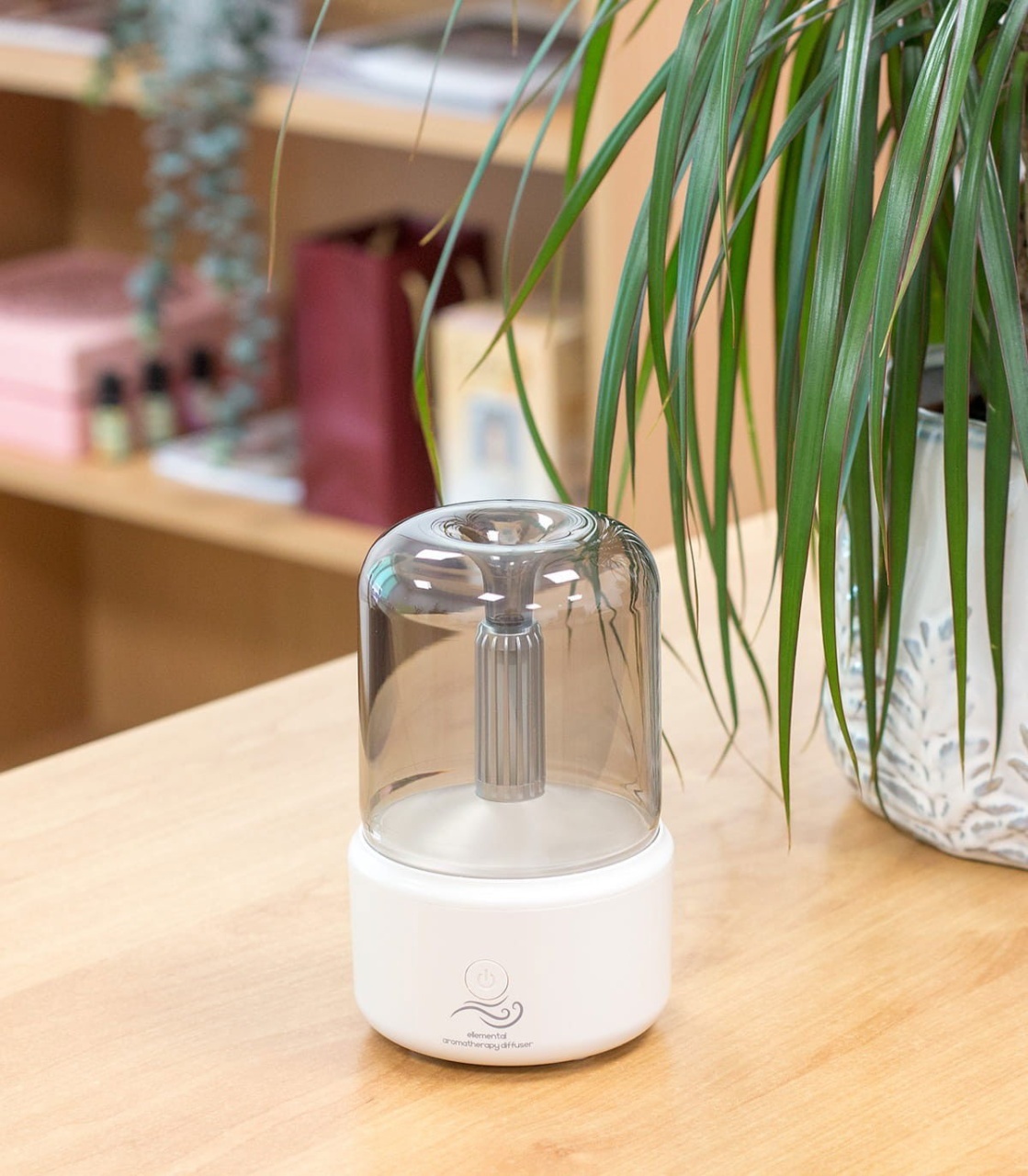 Ellemental, Difuzor de aromaterapie cu ultrasunete, Candlelight alb