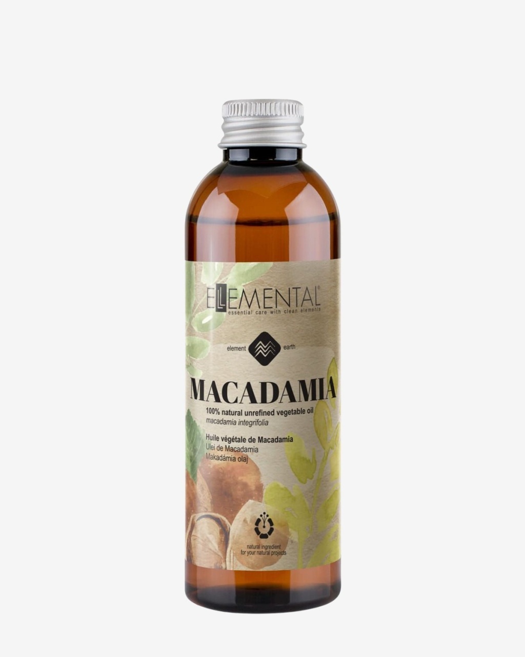 Ellemental, Ulei de Macadamia, 100 ml