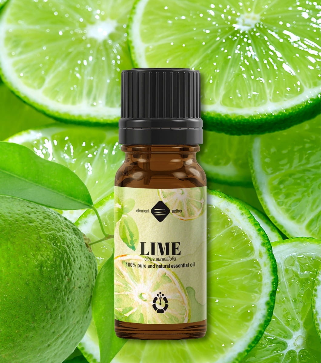 Ellemental, Ulei esențial de Lămâie verde, 10 ml - 1 | YEO