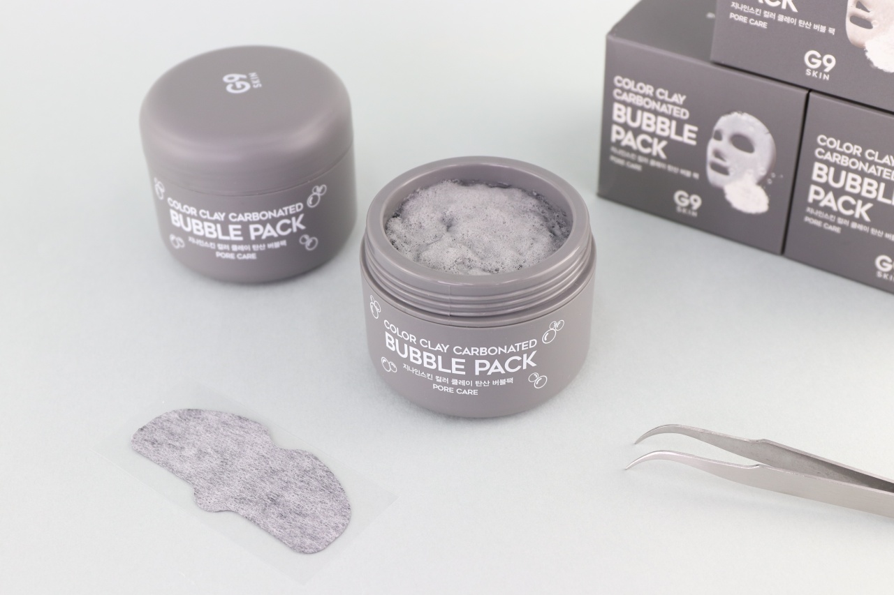 G9SKIN, Color Clay Carbonated Bubble Pack, mască cu cărbune, 100 ml - 3 | YEO
