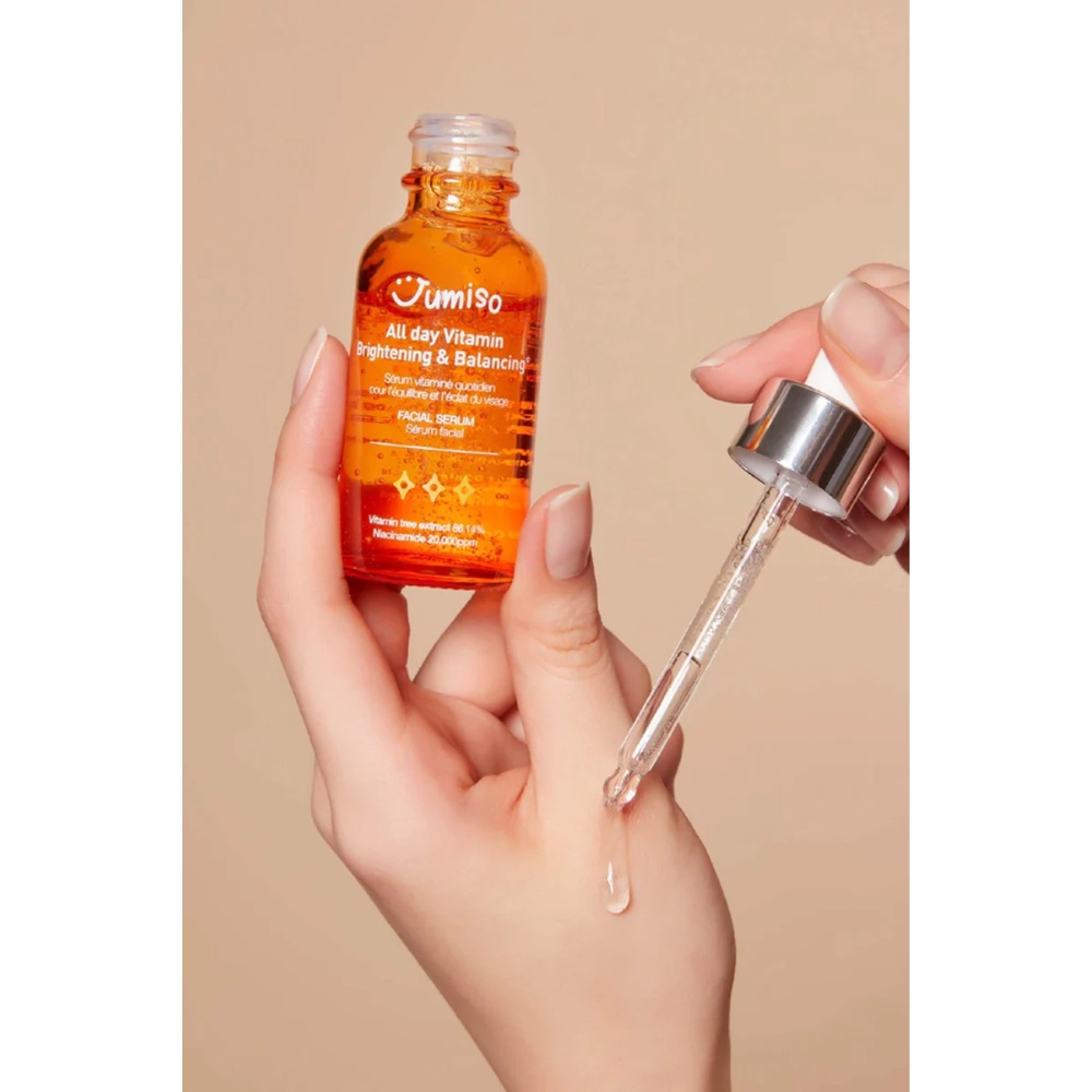 Jumiso, All day Vitamin Brightening & Balancing Face Serum, ser cu vitamine pentru strălucire, 30 ml - 1 | YEO