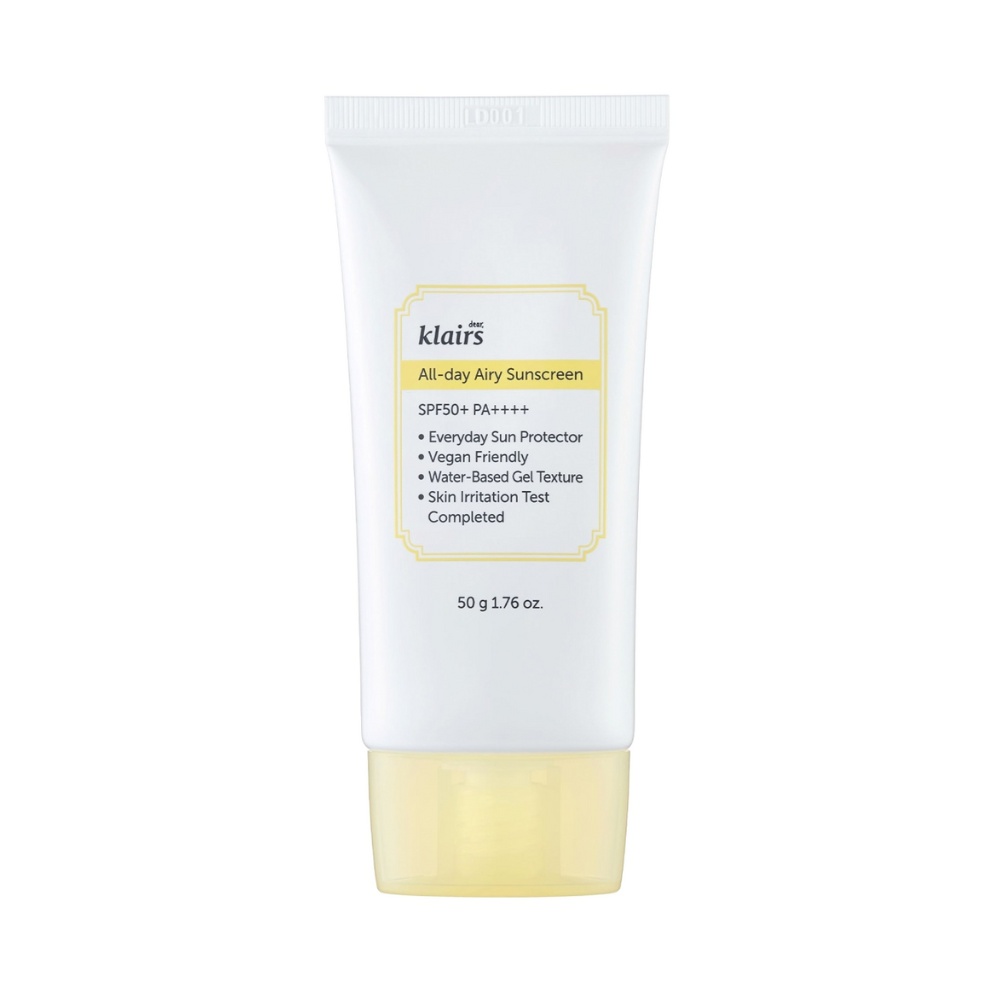 Klairs, All-Day Airy Sunscreen, cremă solară lejeră pentru toată ziua, 50 g