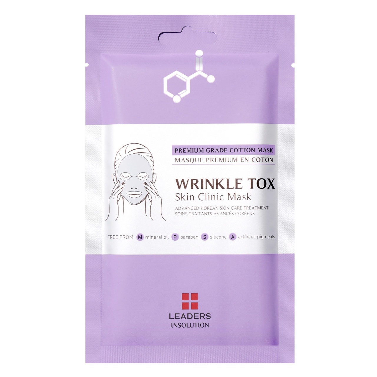 Leaders, Wrinkle Tox Skin Clinic Mask, mască clinică pentru riduri, 25 ml