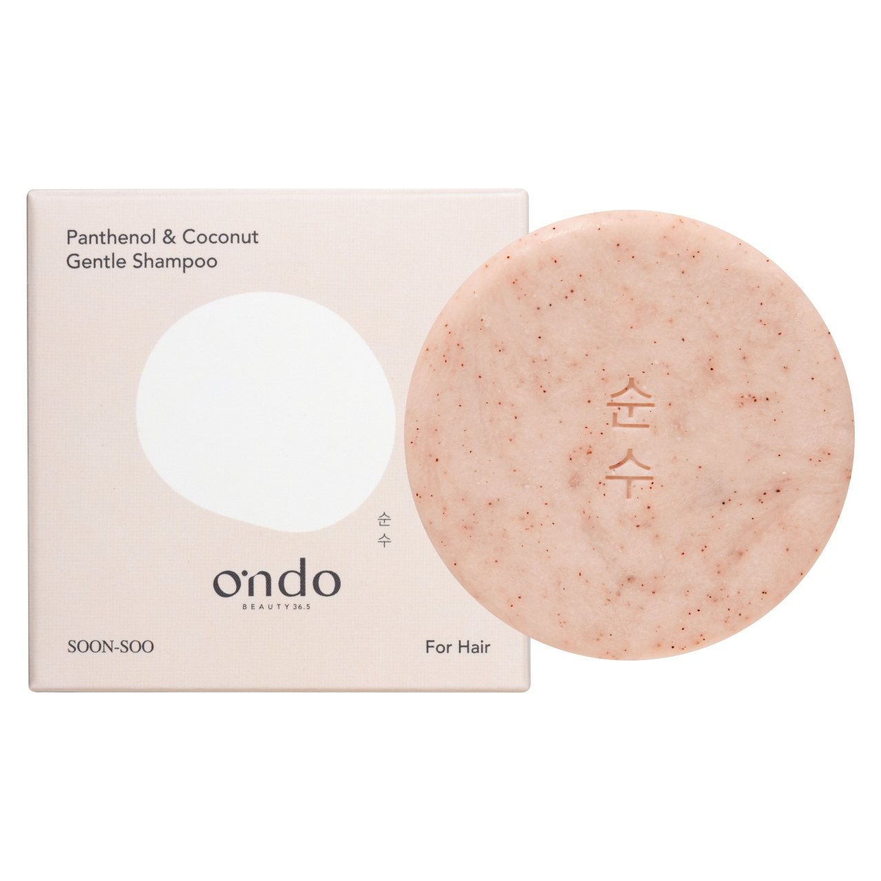 Ondo Beauty 36.5, Panthenol & Coconut Gentle Shampoo, șampon delicat cu pantenol și cocos, 70 g