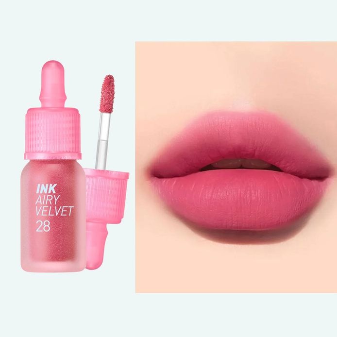PERIPERA, Ink Airy Velvet 28 Berry Good Pink, ruj de buze, 4 g - 2 | YEO