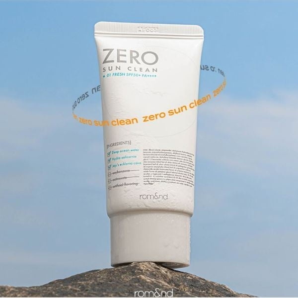 Rom&nd, Zero Sun Clean SPF50+ PA++++ - Light Toning Filter Cream - 02 Tone Up, cremă cu protecție solară , 50 ml - 2 | YEO