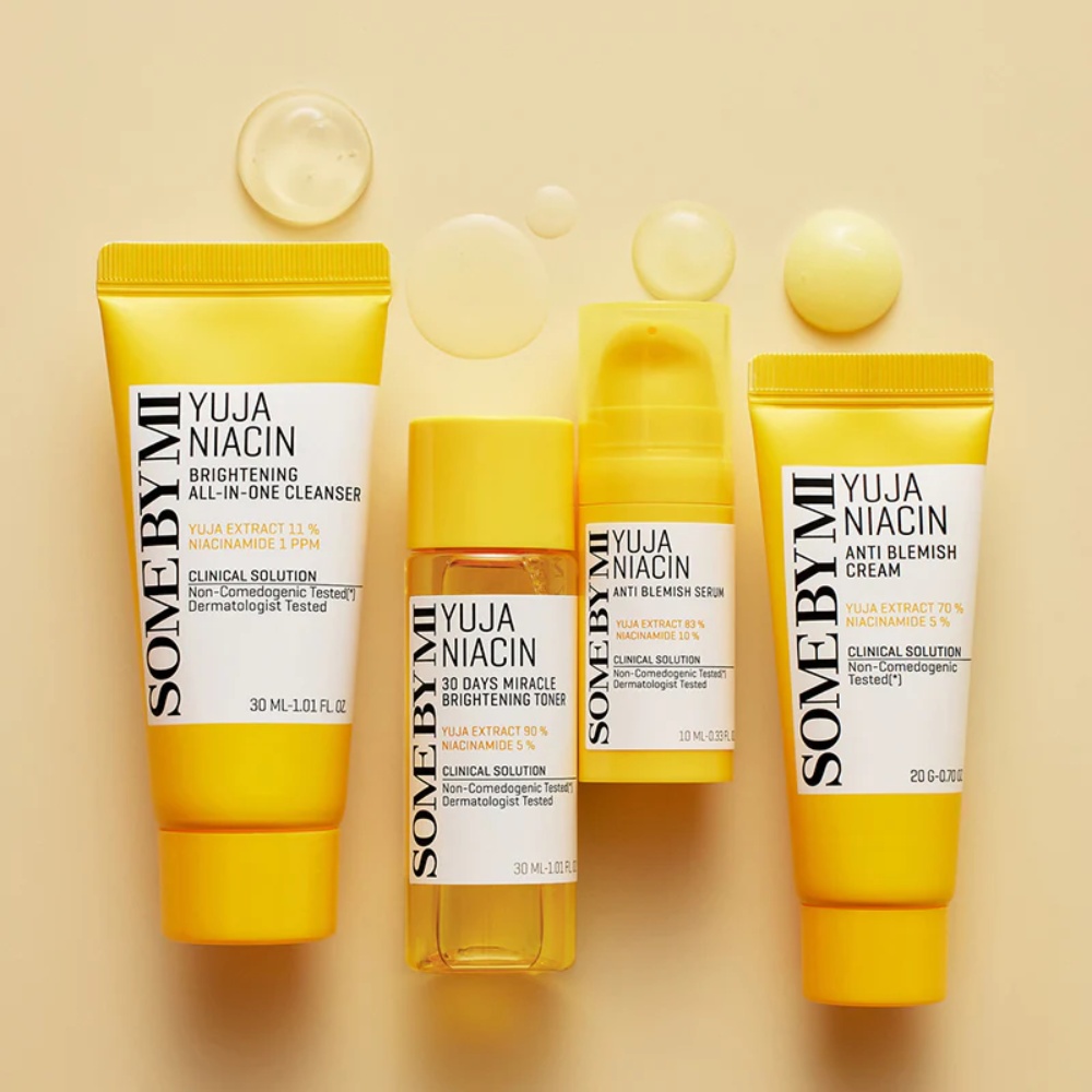 SOMEBYMI , Yuja Niacin Anti Blemish Starter Kit, set de ingrijire, 110 ml - 1 | YEO