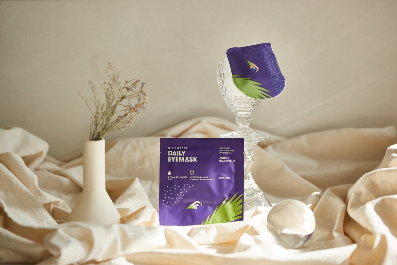 steambase, Daily Eyemask Lavender Blue Water, mască zilnică pentru ochi, 1 buc - 3 | YEO