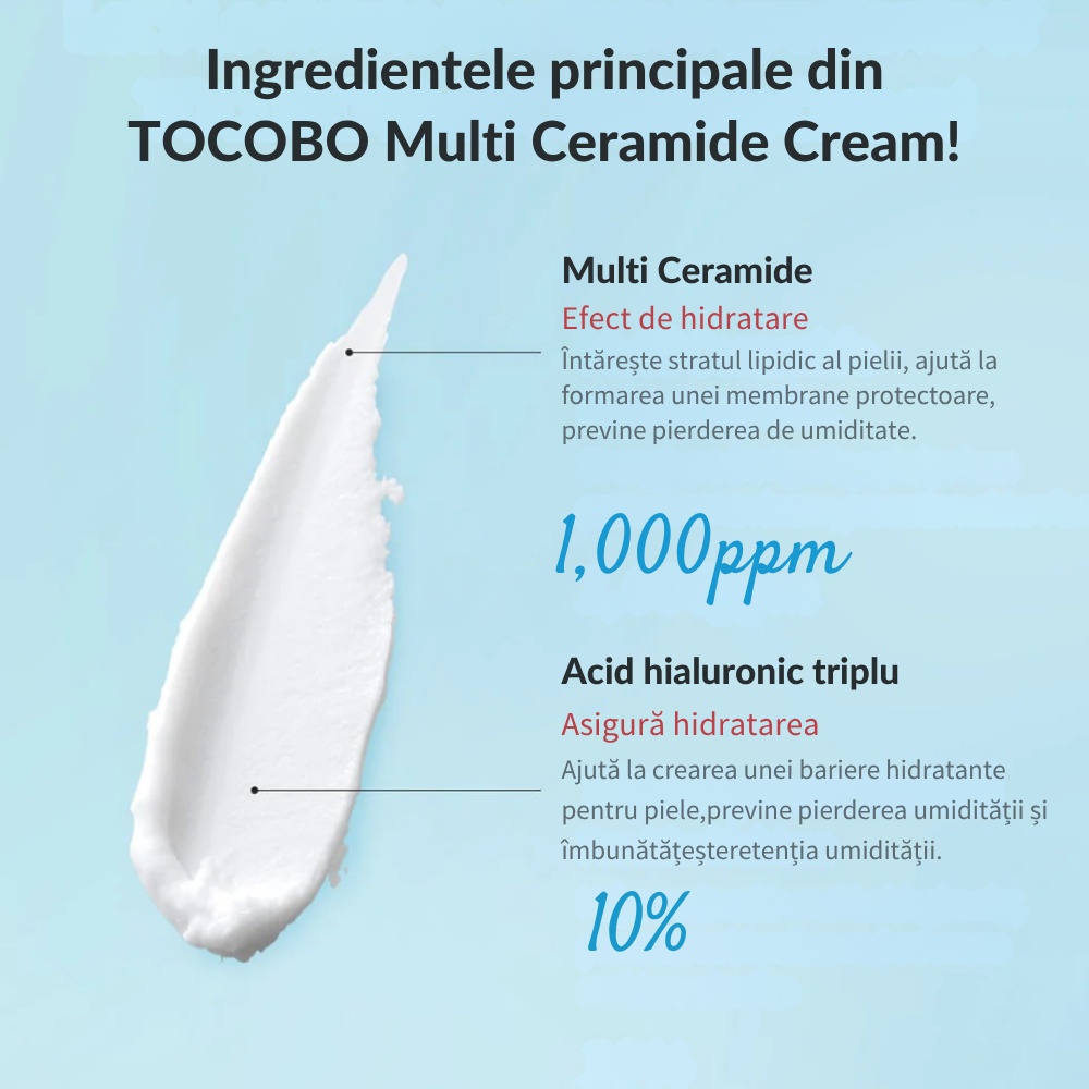 TOCOBO, Multi Ceramide Cream, cremă cu ceramide, 50 m - 2 | YEO